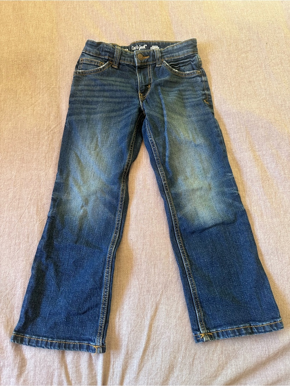Cat & Jack Kids Dark Indigo Bootcut Jeans - Indigo Blue